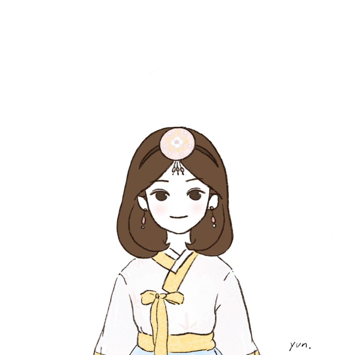 snsアイコンにおすすめします 似顔絵のかわいいイラストをしましょう！ イメージ7