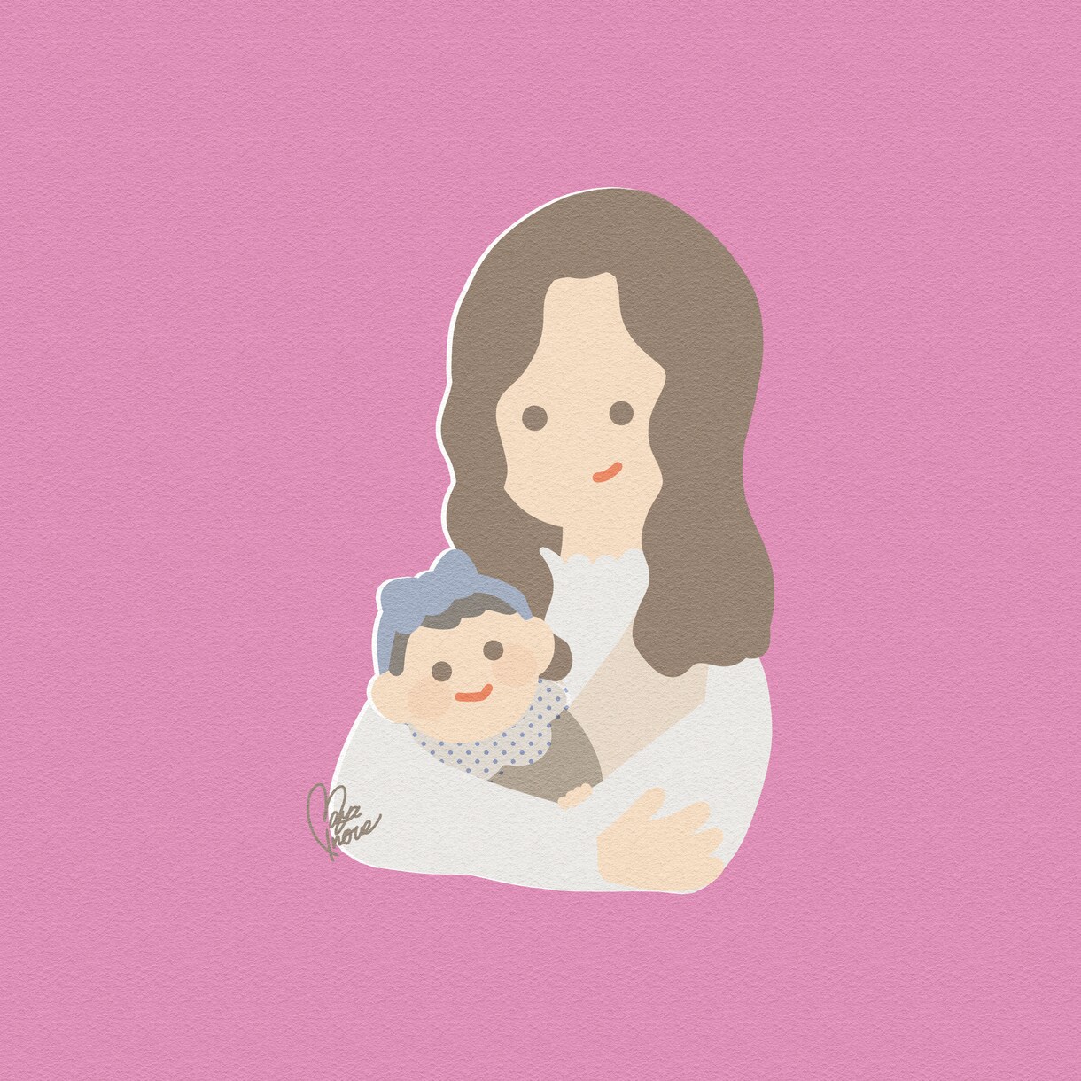 ふんわりした世界に変える、にがおえイラスト描きます まるで絵本の中に入り込んだような、やさしい絵にします！ イメージ3