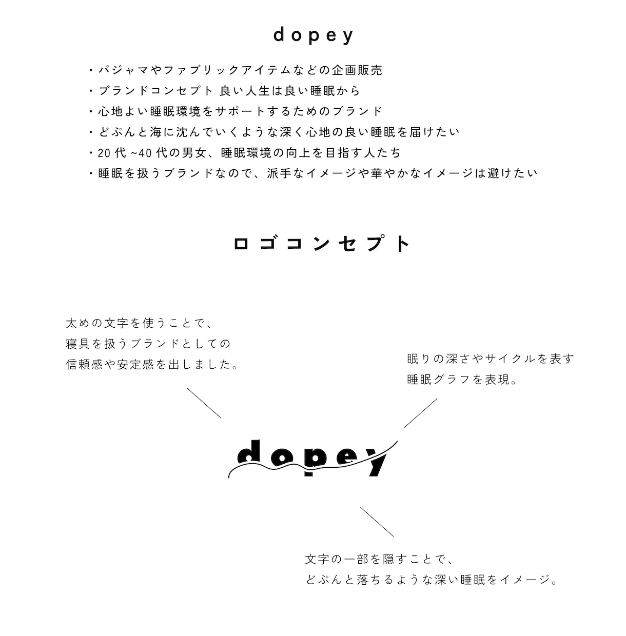 シンプル×少しのエッジでブランドを表現します ヒアリングからブランドの魅力を言語化、コンセプトを基に制作 イメージ2
