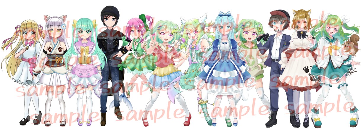 キャラデザ～モデリング！Vtuberモデル作ります あなたのVtuberデビューを全力で後押し！ イメージ6