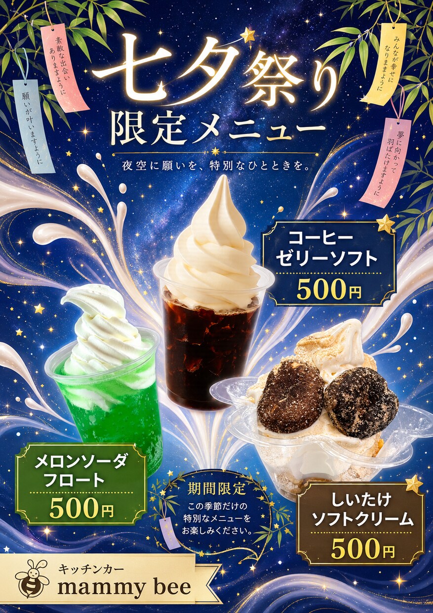 目を引くフライヤー・メニュー・チラシを作成します AI活用で安く早くおしゃれに作成 イメージ5
