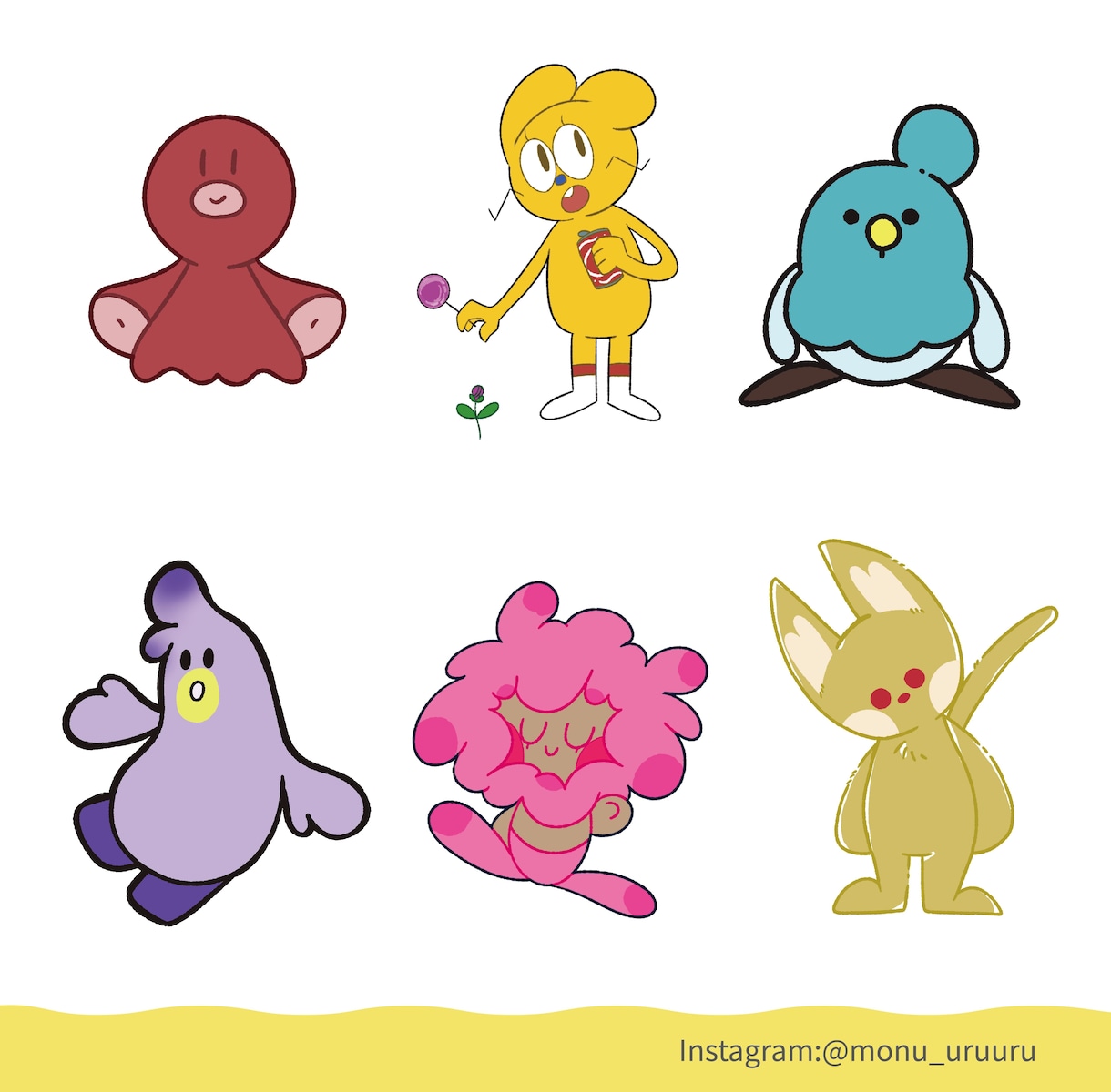 キャラクターデザイン承ります 個性的で可愛いキャラクター制作いたします！ イメージ4