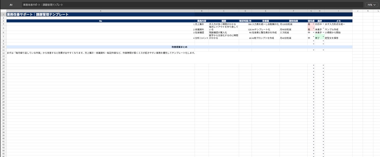 売上分析シートを作成します 「難しい」を「誰でもできる」に変えます イメージ5