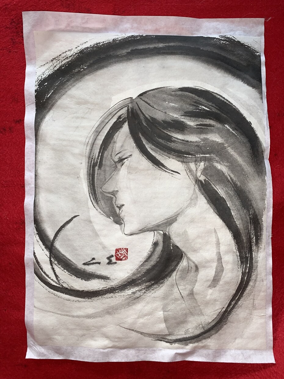 墨絵があります 水墨画を肉筆で楽しみたい方へ。 イメージ3