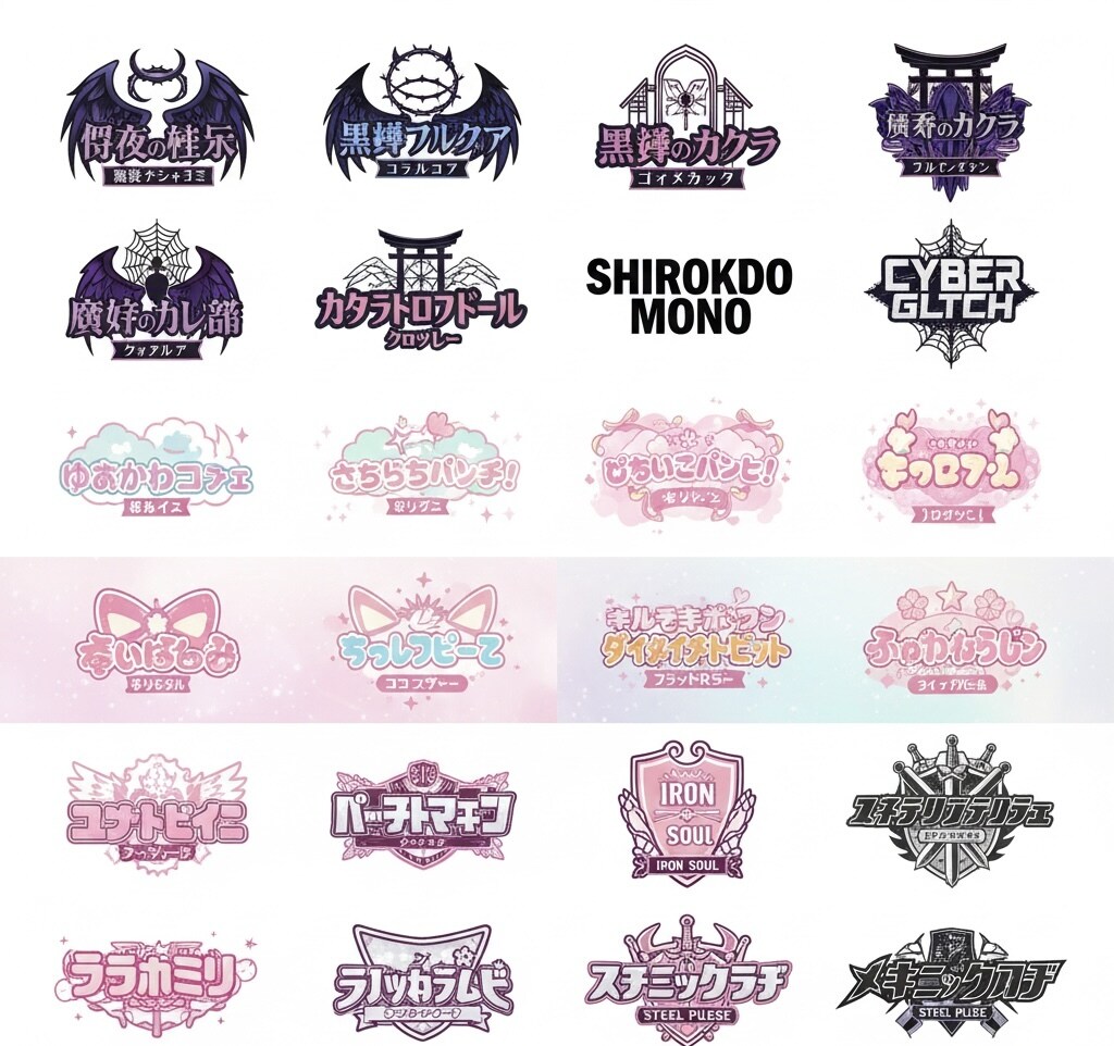 商用可！VTuberネームロゴなどデザインします ご依頼いただければ系統問わず作成させて頂きます！！！ イメージ4