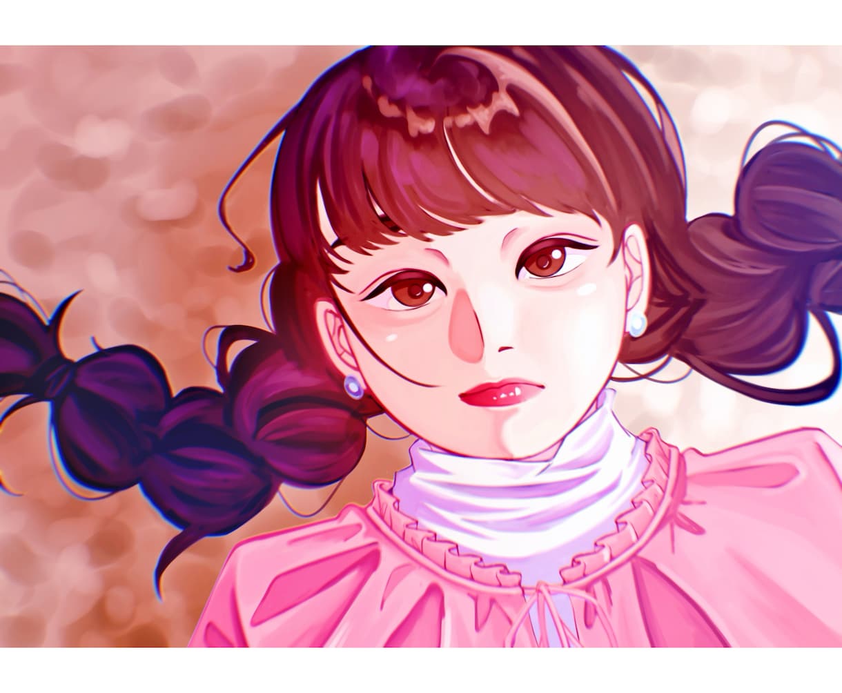魅力的な表情や色味のバストアップイラスト描きます リアル系〜イラスト系まで、幅広いテイストに対応できます イメージ4