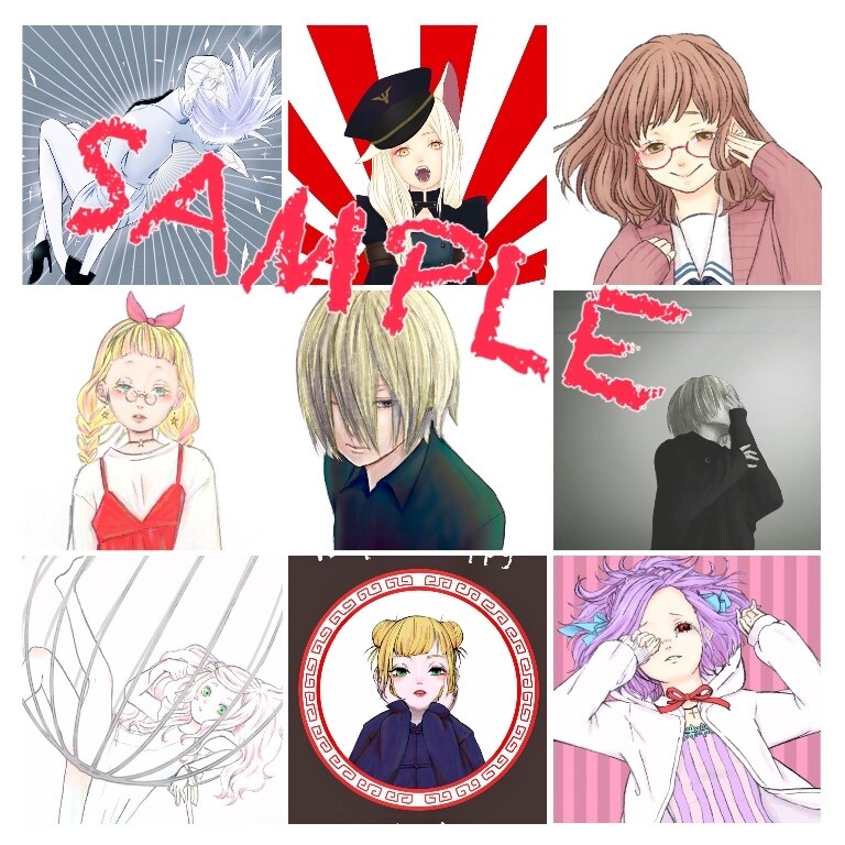 SNSアイコン、ヘッダーお描きします オリジナル、版権キャラどちらも可能です。 イメージ3