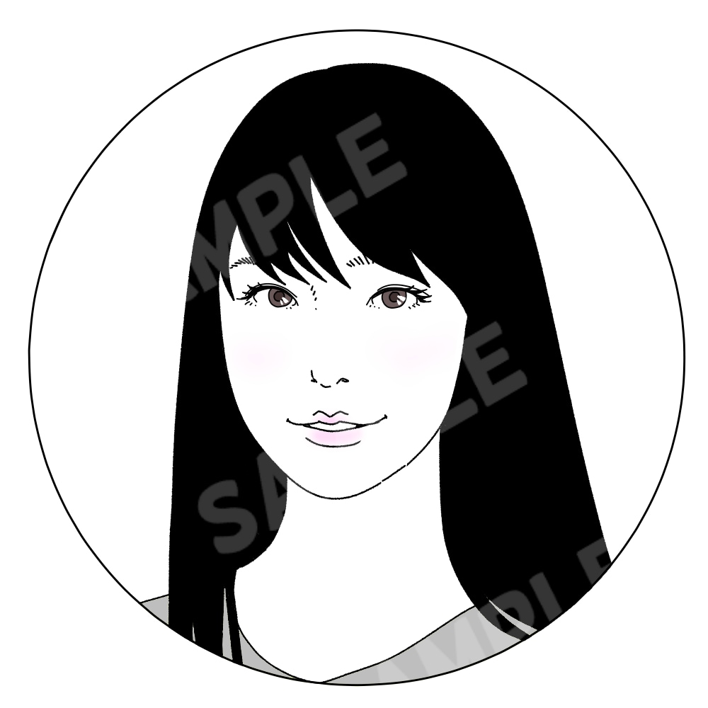 Twitter用おしゃれなモノクロアイコン承ります 1500円★SNSやYouTube、ココナラ用におすすめ！！ イメージ5