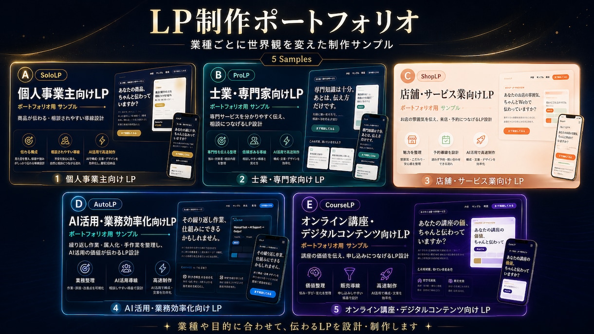 サービスの魅力が伝わるLPを制作します 何を書くか分からない段階から整理します イメージ1