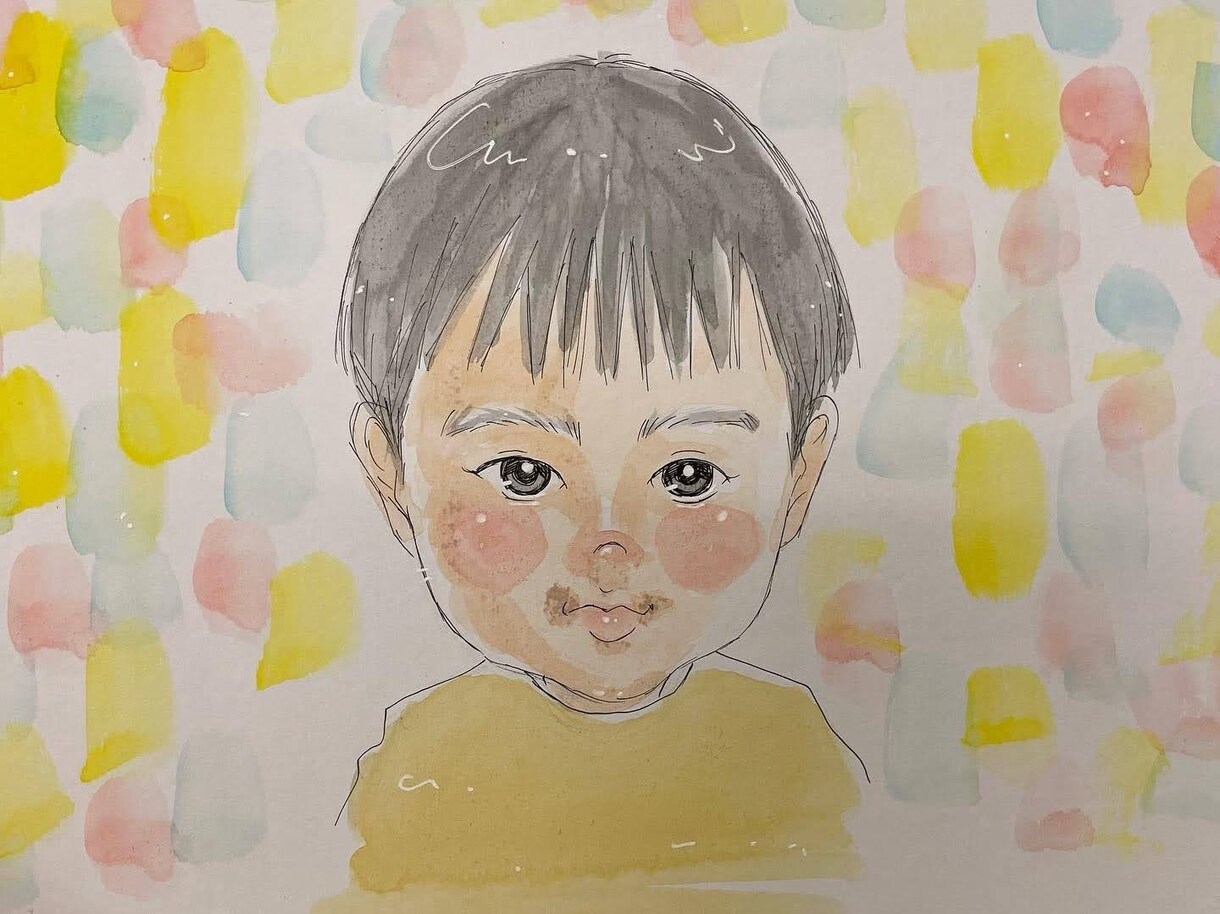 色紙に似顔絵描きます 手描きで描きます。優しく柔らかい雰囲気が得意です。 イメージ7