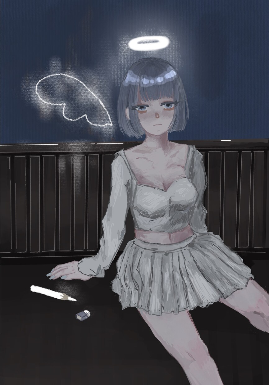 アンニュイな厚塗りイラスト制作します アイコンや動画、歌ってみたに使える1枚絵を制作します。 イメージ4
