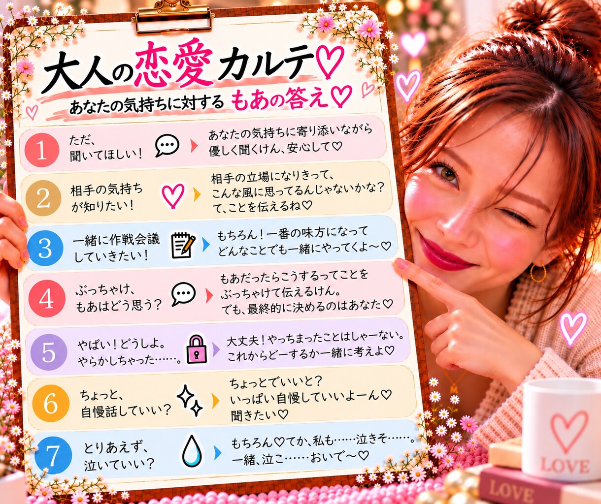 男心・女心の本音代弁♡博多弁で恋愛相談しちゃいます 【女友達目線でぶっちゃけ】相手の本音を暴いて次の一手へGO！ イメージ6