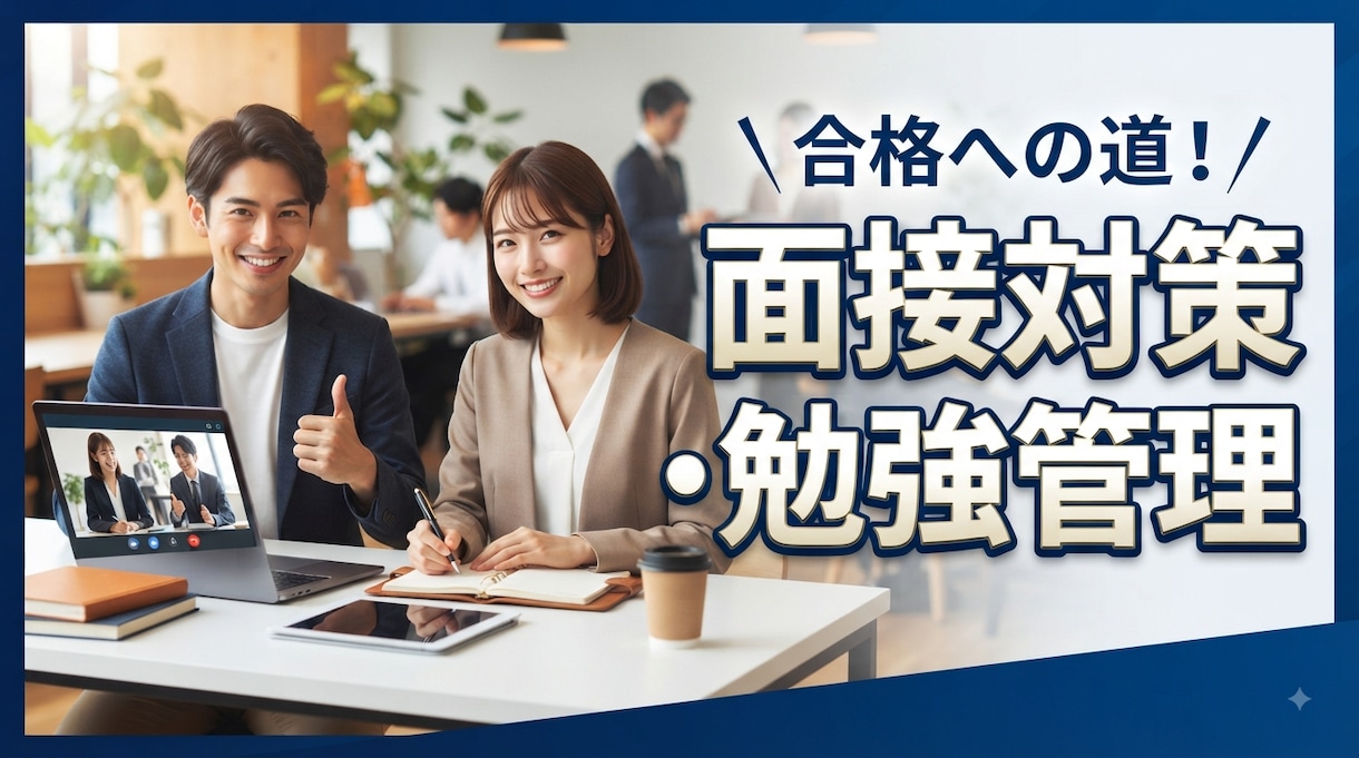 勉強管理・面接・公務員試験対策で合格を支援します 独学の不安を確実な合格へ！就活対策は戦略で決まる！ イメージ1