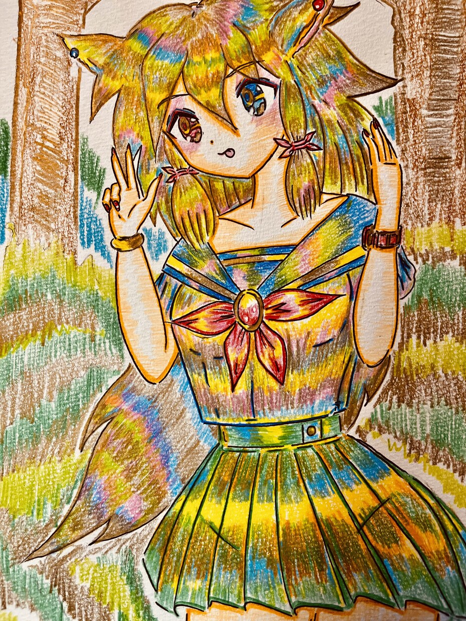あなただけのオリジナルヒロインを手描きします。ます オリジナルヒロインの作画の提供。 イメージ3