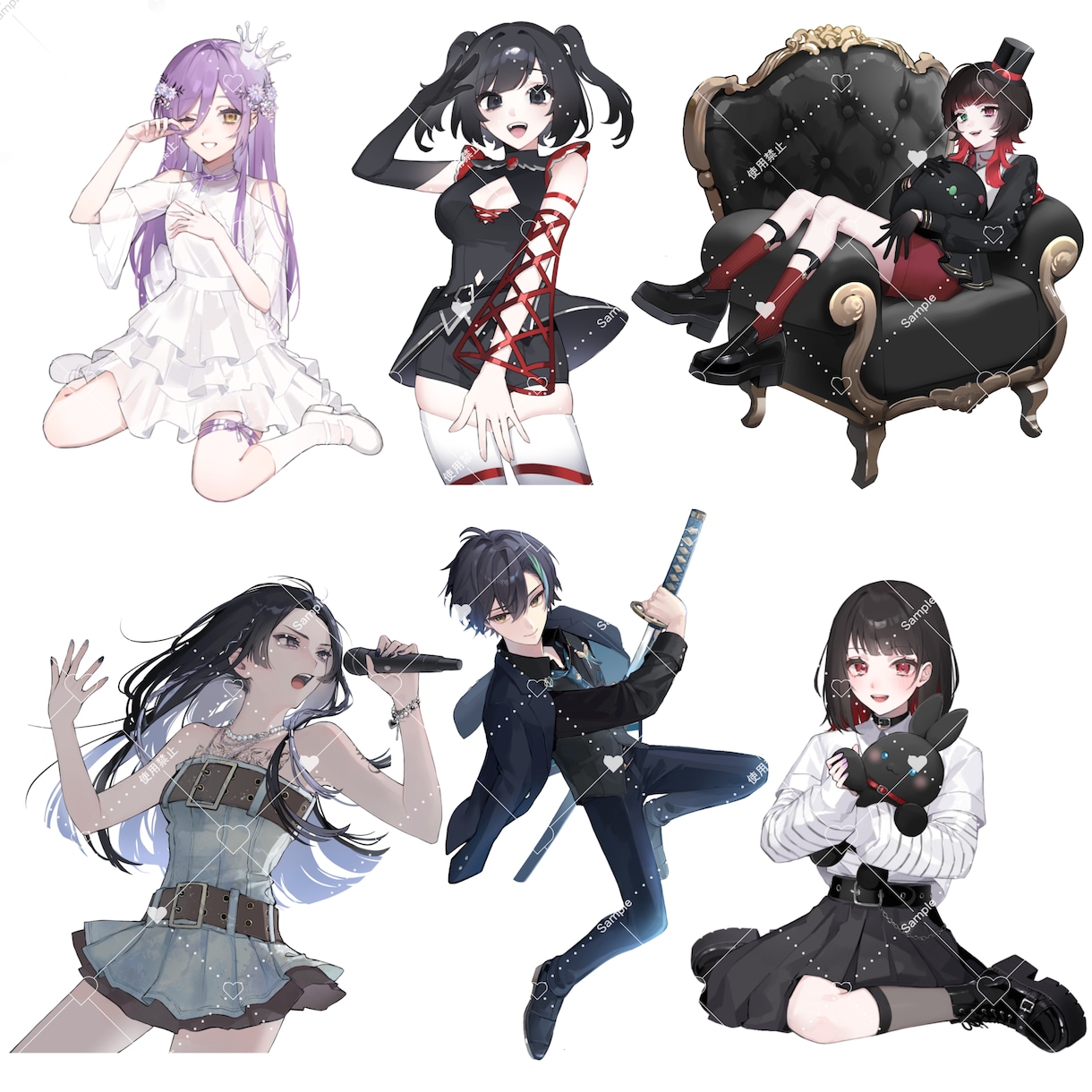 商用利用◎お好みの絵柄と雰囲気でイラスト制作します どんなご希望にも対応します！お気軽にご相談下さい◎ イメージ5