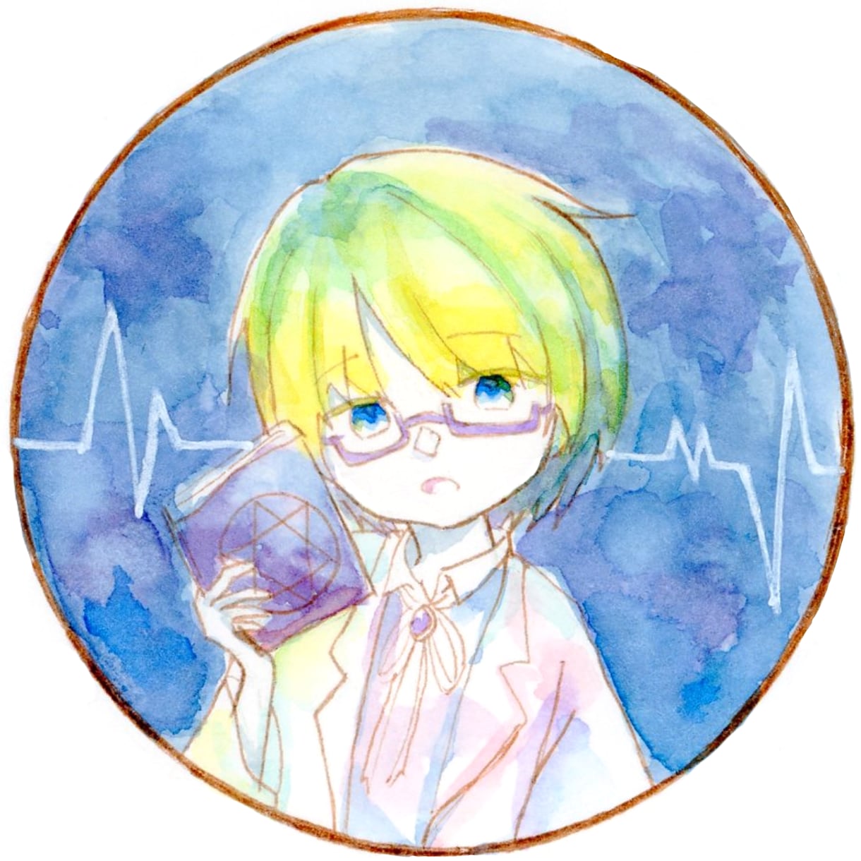 SNSのアイコン描きます 透明水彩でいい感じの色調で描きます♪ イメージ2