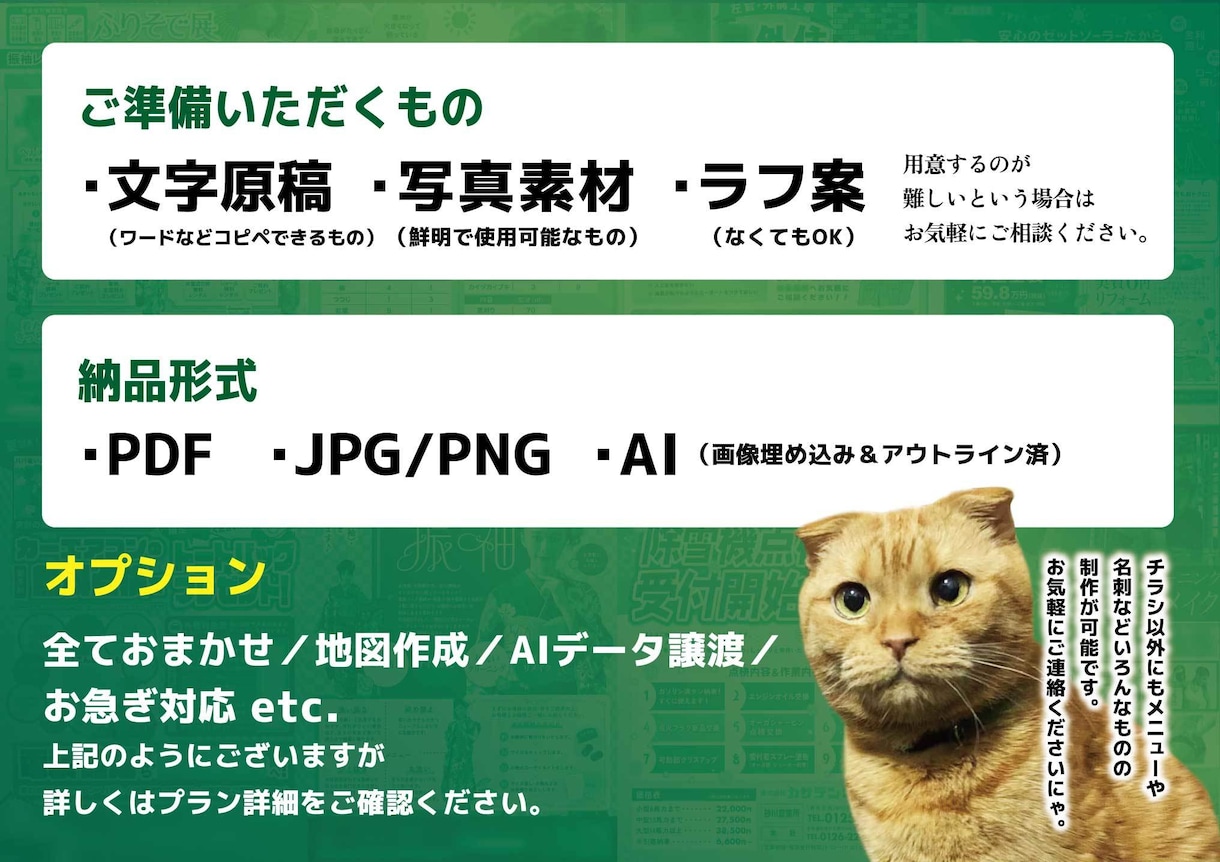見やすく、訴求力のあるチラシ作ります 折込チラシ、イベント、サークル、事業のチラシを作りたい方へ イメージ3