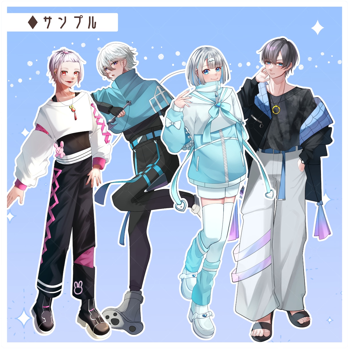 表情差分3種無料！✦ イラスト制作します 幅広い用途にご使用いただけるイラストを制作いたします！ イメージ4