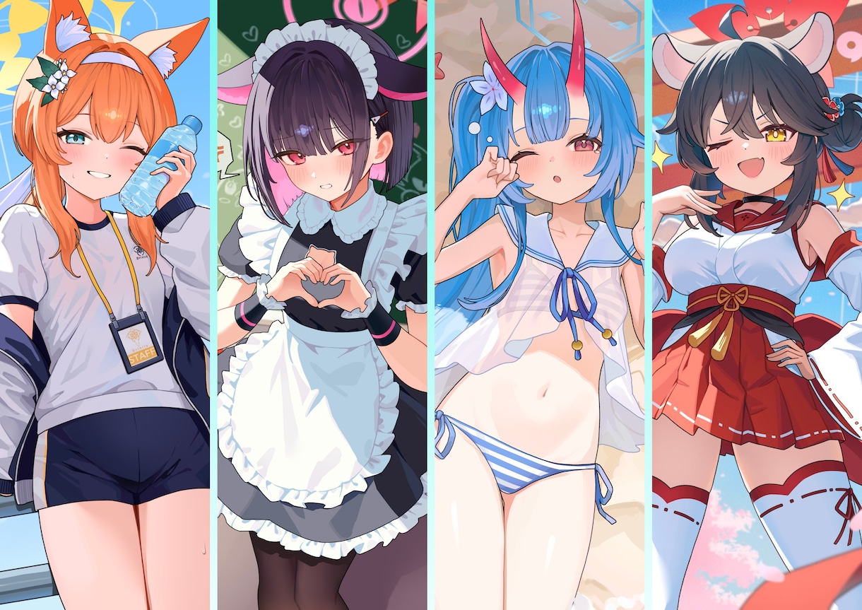 ご希望のイラスト制作いたします 観賞用、表紙、動画、Vtuber、立ち絵、キャス画などに！ イメージ1
