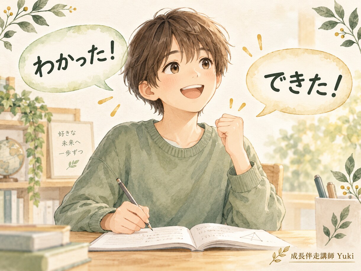 中学生の勉強の悩みを整理し学習計画を一緒に作ります 計画づくりから実践後の振り返り・調整まで一緒に進めます イメージ2