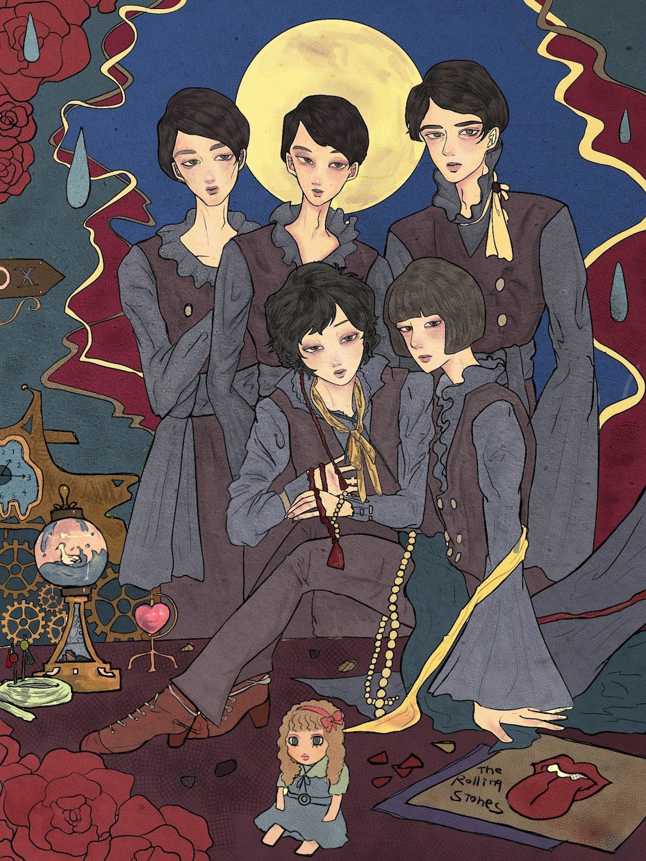 期間限定価格　イラストお描き致します レトロ／アングラ系統のイラストお描きいたします! イメージ2