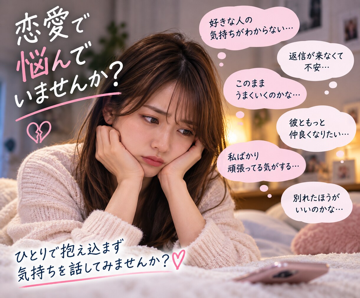 女性限定恋愛のお悩み納得するまで優しく寄り添います 30代男子が男友達のような距離感で、一緒に作戦会議します イメージ2