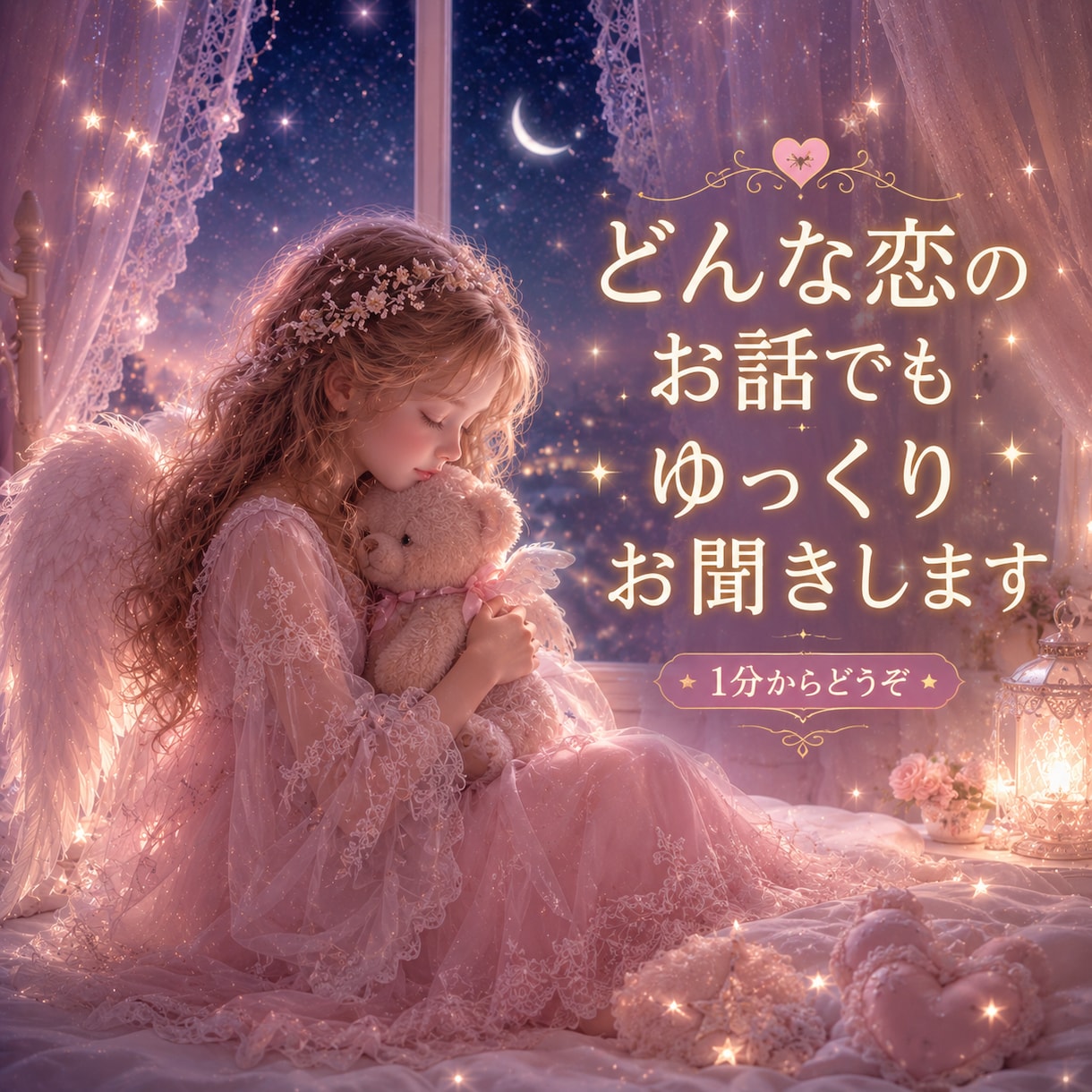 誰にも言えない恋/秘密/寄り添い/お話聞きます 姑/嫁/夫婦/愚痴/雑談/苦労話/世間話/お試/クーポン消化 イメージ1