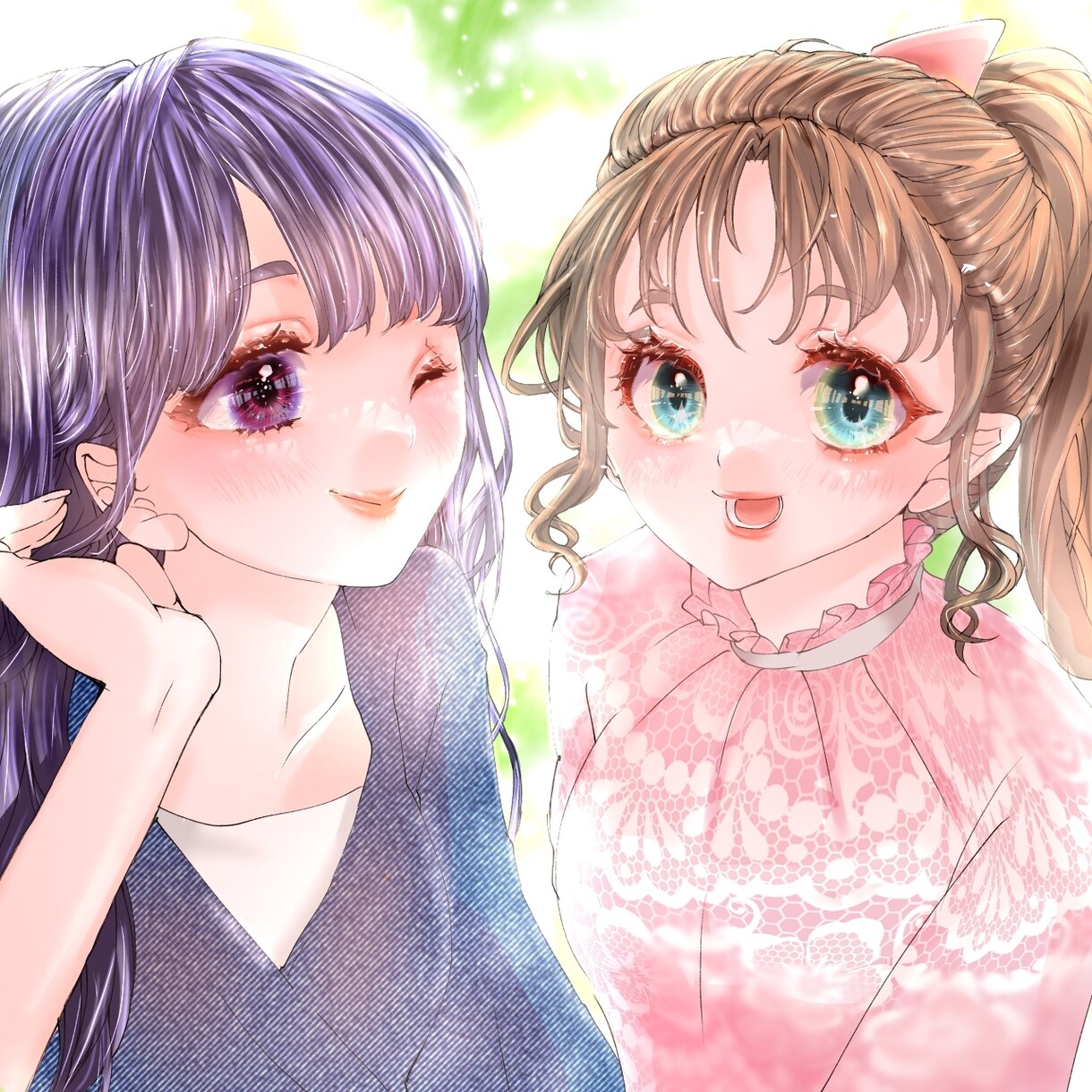SNSアイコン／立ち絵OK！かわいい一枚絵描きます ふんわり・ガーリーでかわいい雰囲気のイラスト制作いたします イメージ4