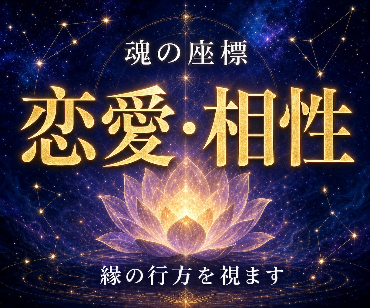 恋愛・相性◆魂の座標で縁の行方を視ます あなたと彼の華と向きを読み解きます イメージ1