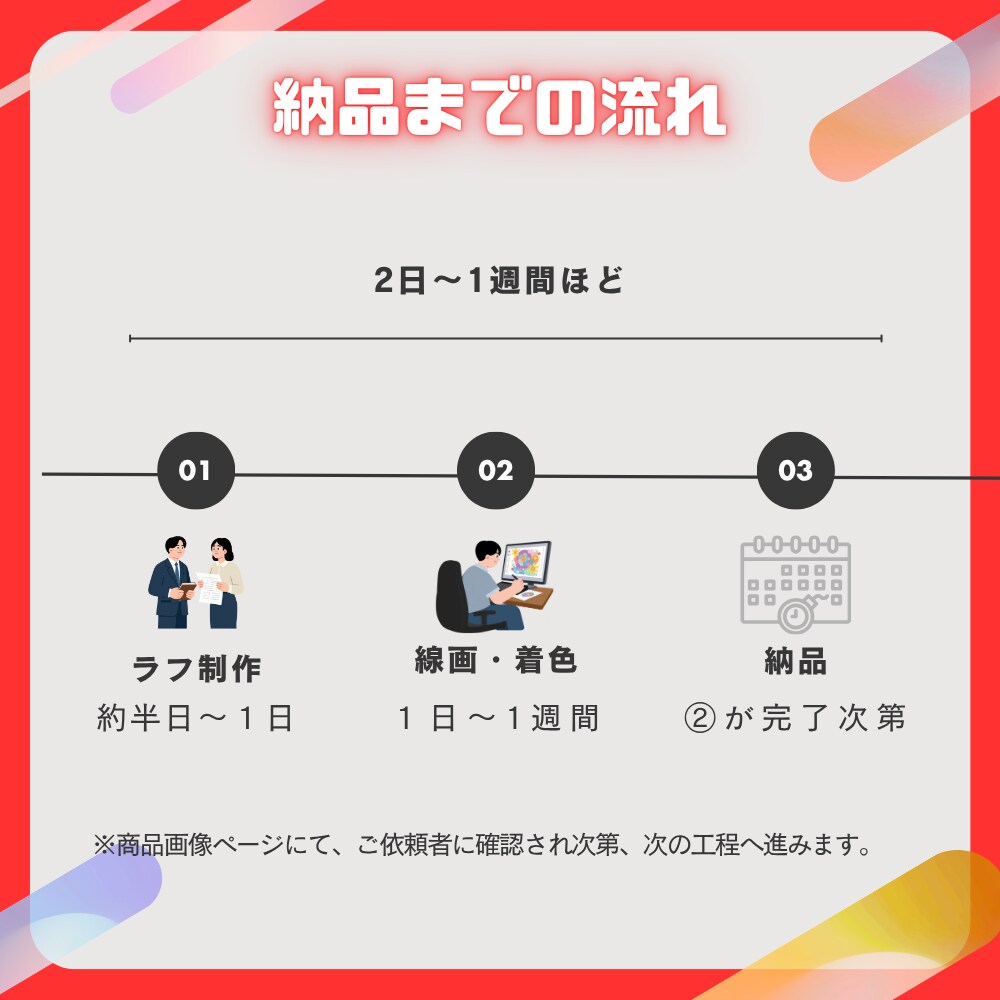 最短2日でアイコン・イラストオーダーます SNS・配信用のかわいいアイコン・イラスト作成します！ イメージ4
