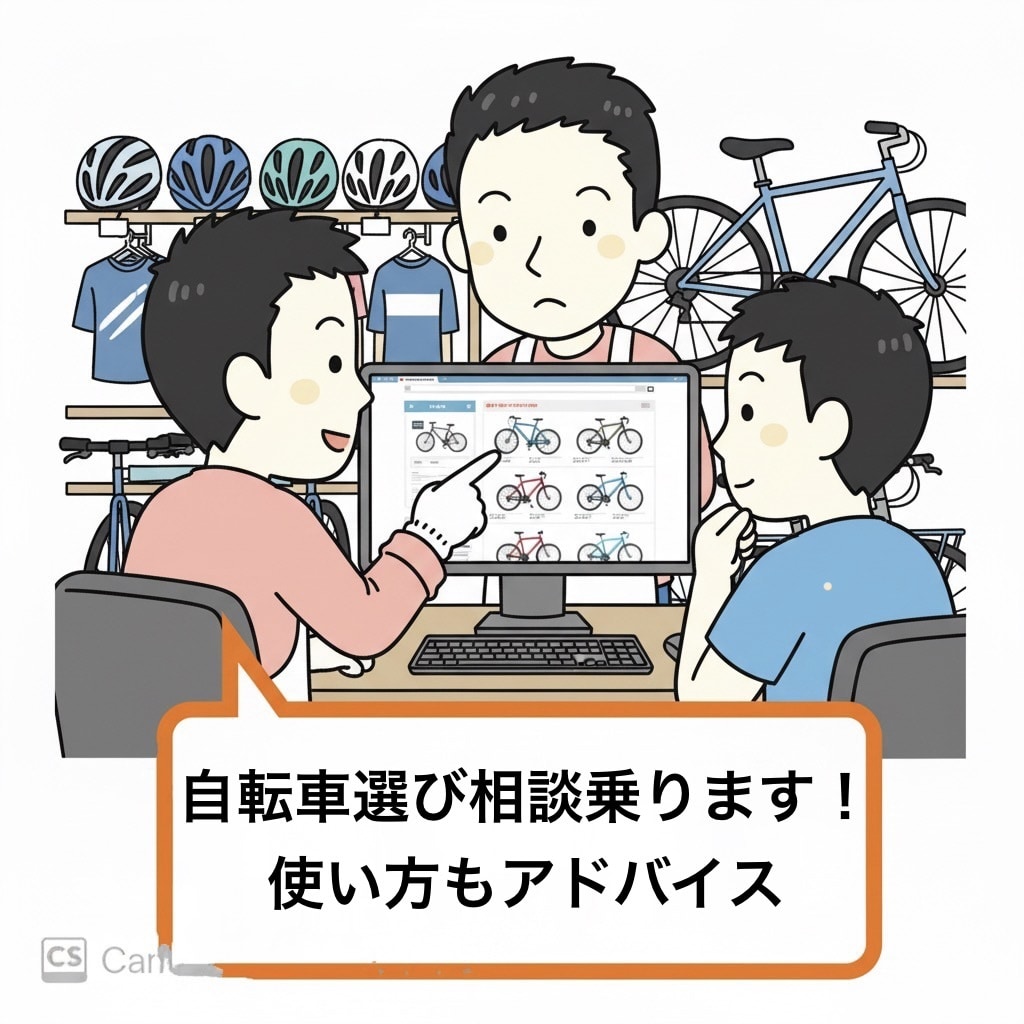 自転車選び相談のります！選び方使い方も紹介します 現役自転車整備士がアドバイス致します！ イメージ1