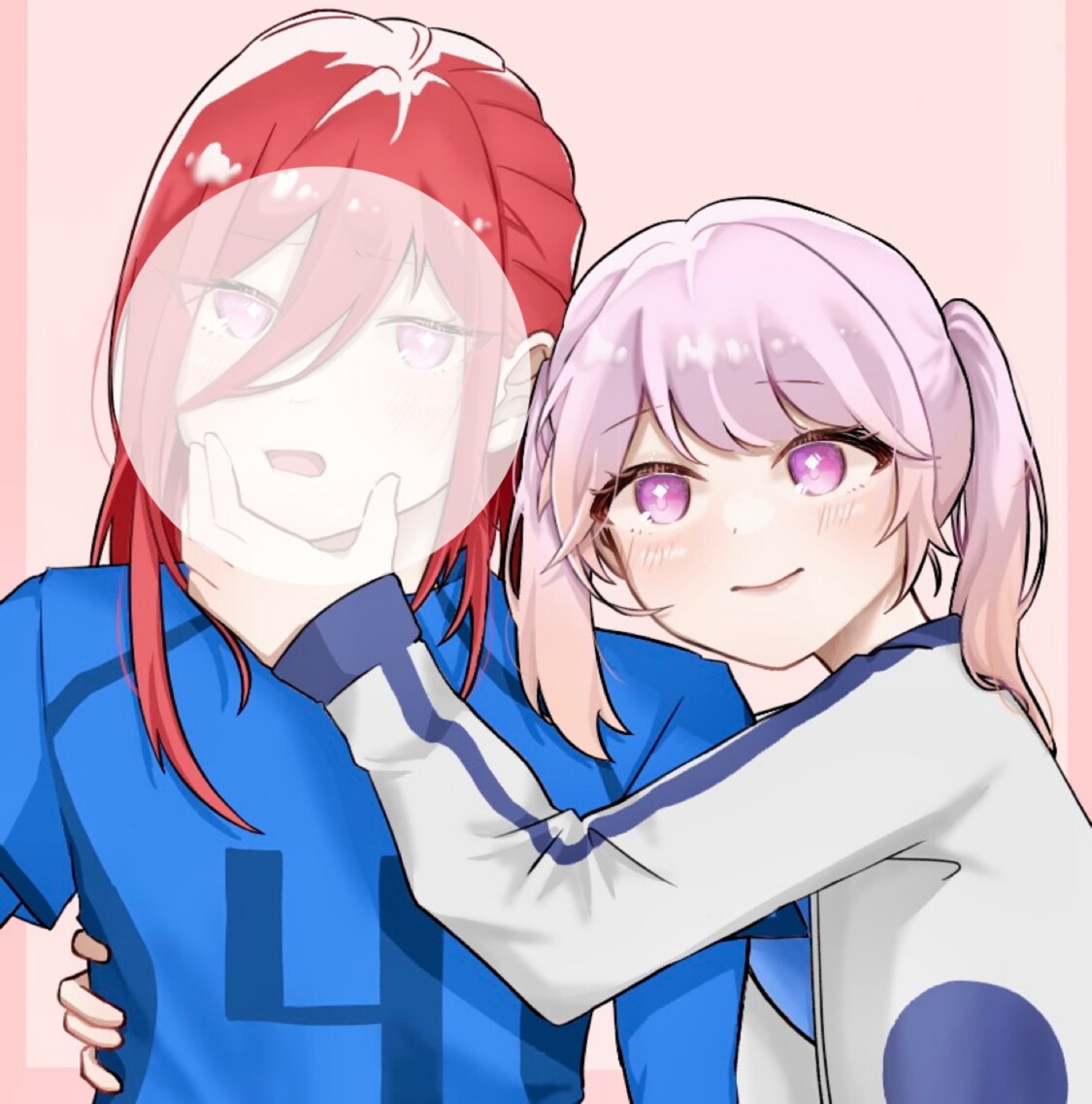2人だけのときめきツーショお描きします カップル・記念日・ツーショット・夢絵・推し×あなた イメージ4