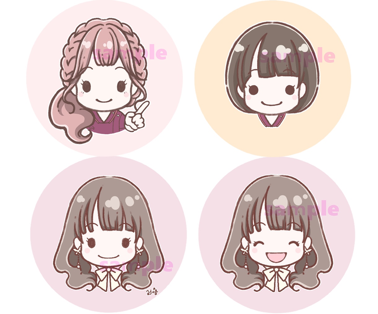 ゆるふわかわいい♪アイコンイラストをお描きします 商用◎表情別での複数点購入もお見積もりいたします！ イメージ8