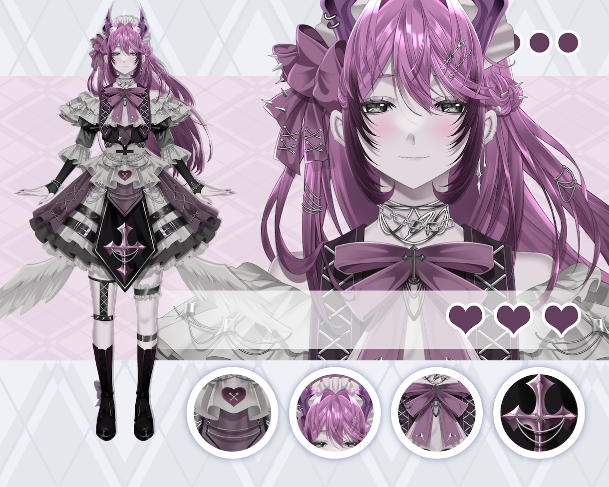 企業並み！女性·男性Vtuberモデル制作します 著作権譲渡！修正無制限！表情８つ！企業並カスタムlive2d イメージ4