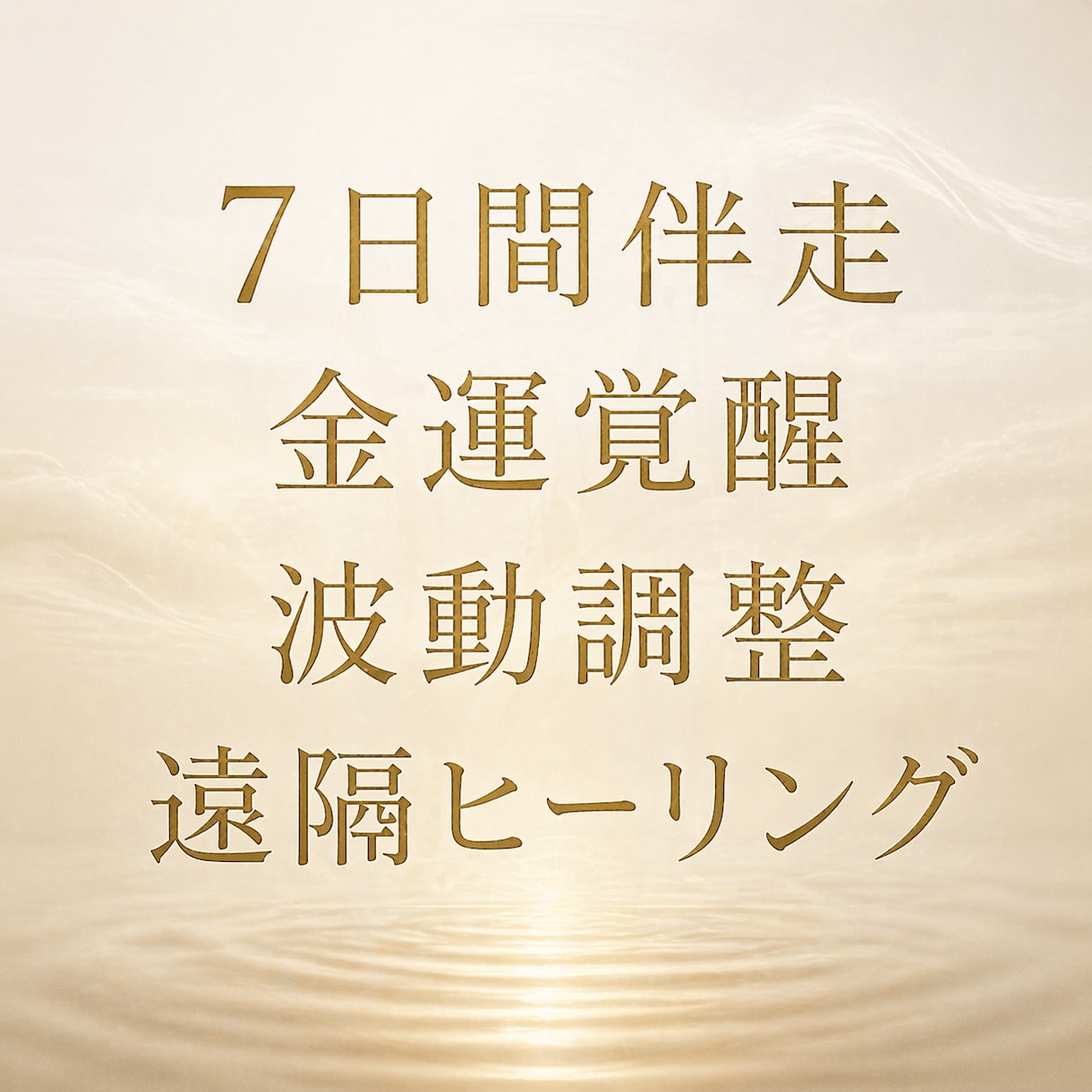 金運覚醒遠隔ヒーリング | ７日間伴走します 7日で流れが変わる、金運覚醒プログラム イメージ1