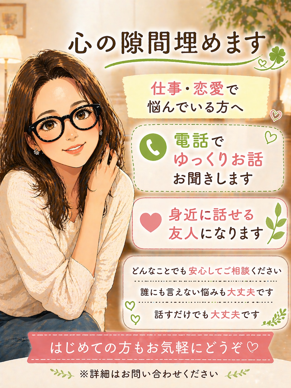 身近な聞き上手なお姉さんになります さくっと誰かに聞いてほしいことありませんか？ イメージ1
