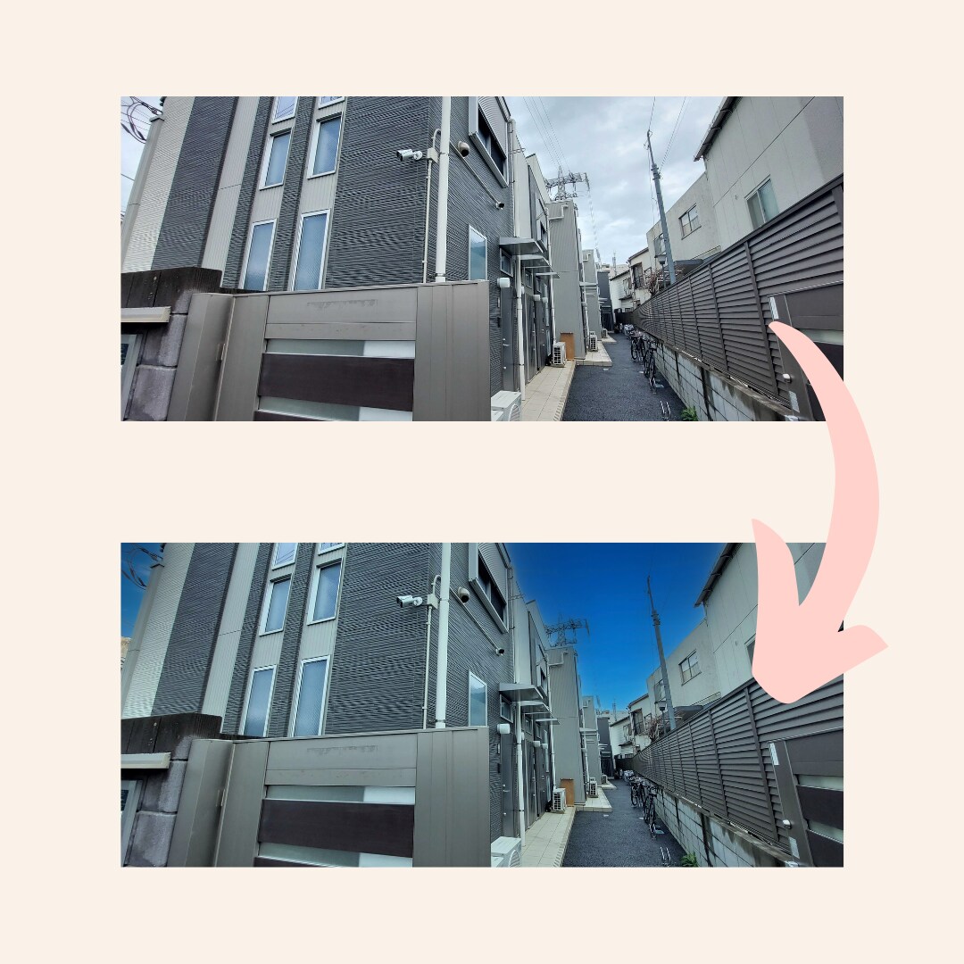 シンプル！曇り空を晴れ空にします 即日納品◎家族写真や大事な人とのツーショットを綺麗に残せます イメージ3