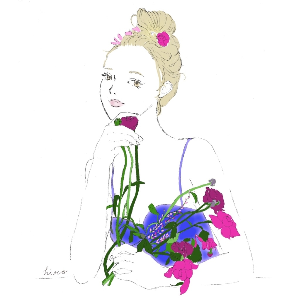 魅力を引き立てるオシャレなSNSアイコン制作します 大人かわいいガールズイラストをお描きします イメージ9