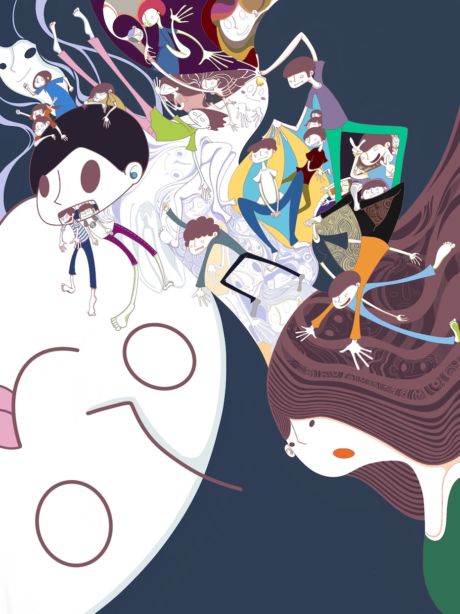 イメージのイラストを描きます。ます 独特な色使いで他とは違う作品です。 イメージ9