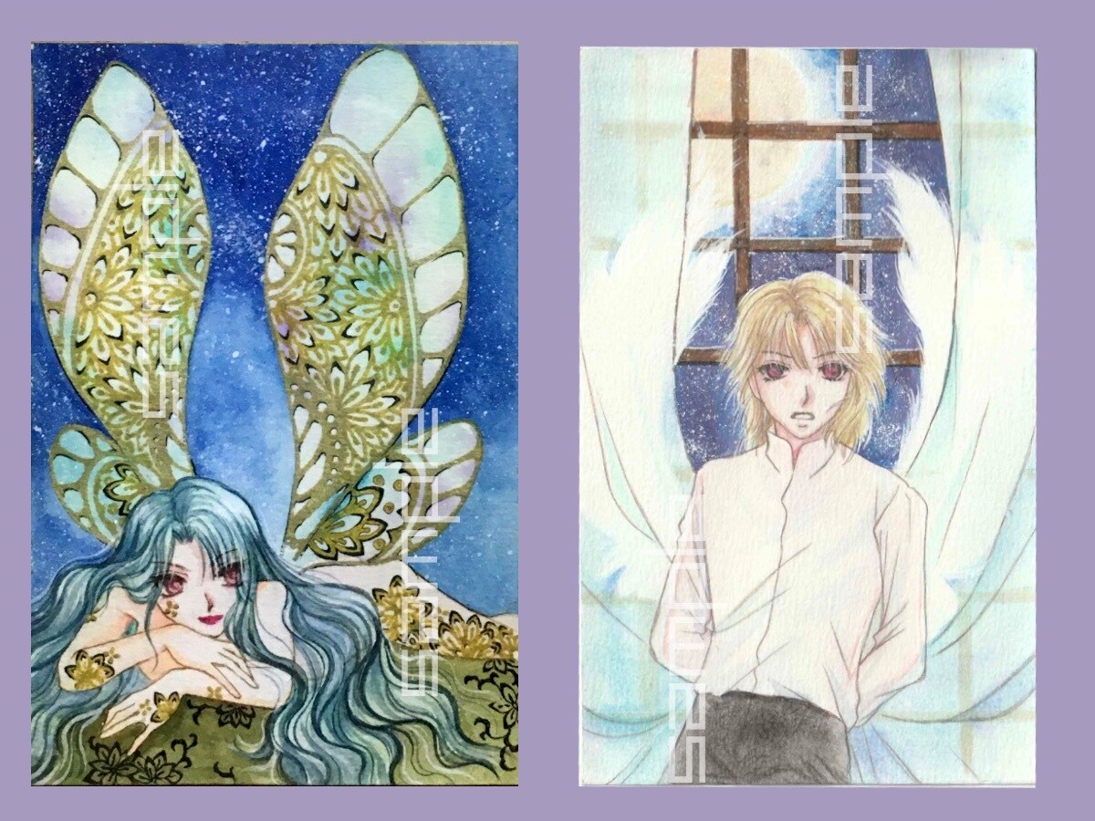 アナログイラスト(基本サイズは葉書)お描きします 個人鑑賞用やプレゼント用にイラストが欲しい方に イメージ10