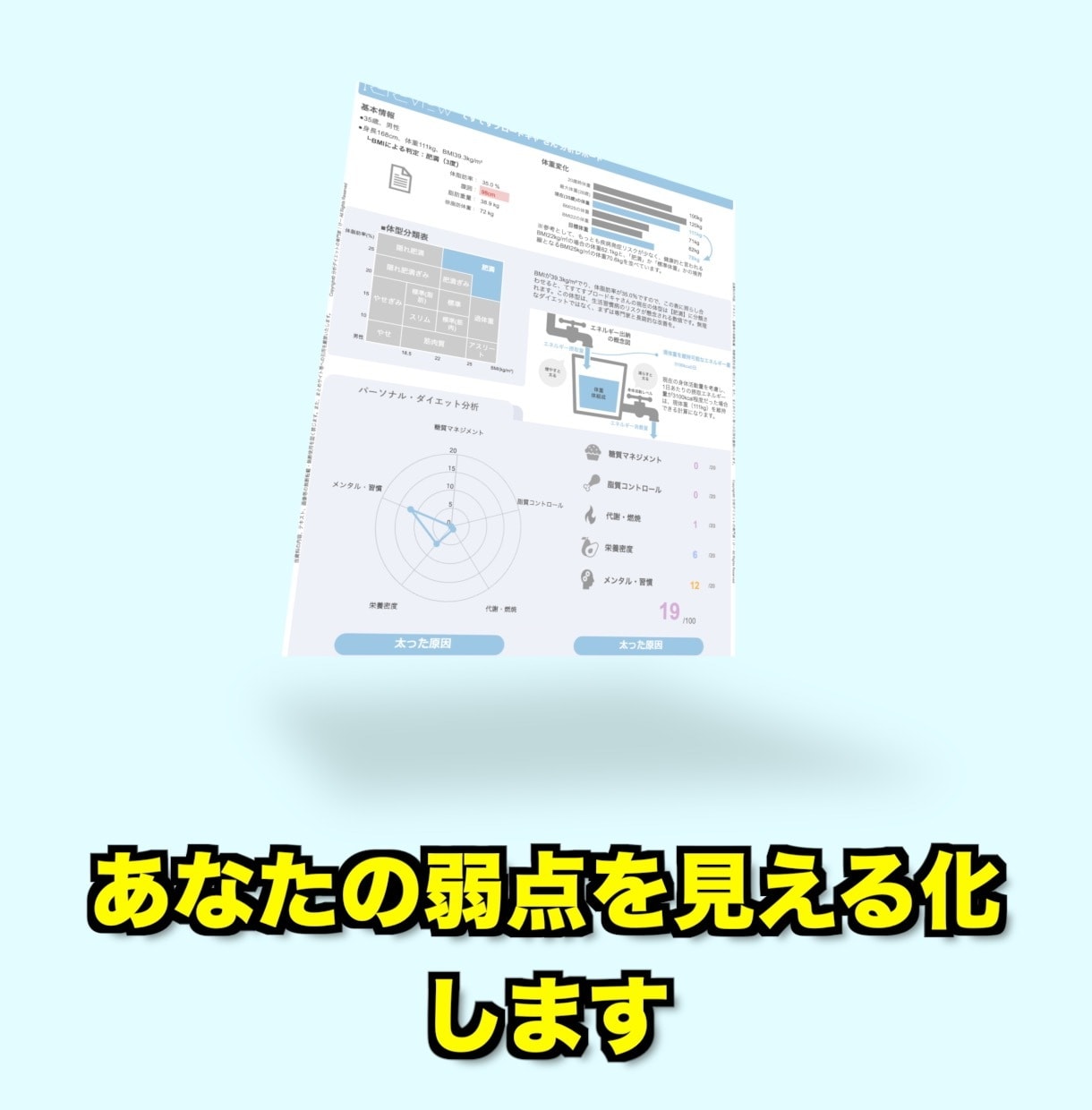 太る原因診断｜管理栄養士が生活習慣を分析します 【無料診断あり】太る原因を見える化して改善へ イメージ5