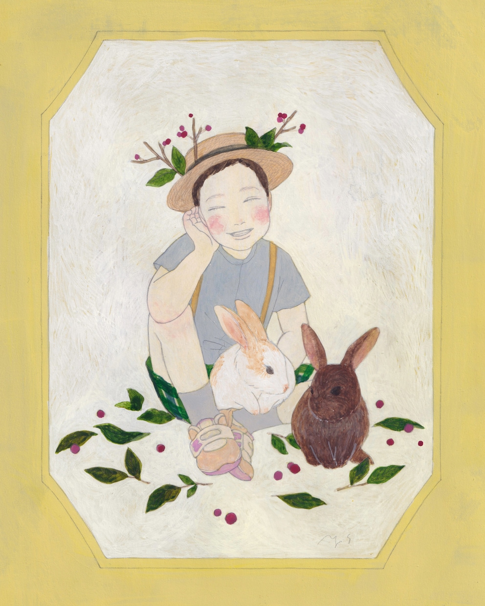 絵本の1ページのようなウェルカムボード承ります お家に飾りたくなるようなアナログ絵です(๑˃̵ᴗ˂̵) イメージ2