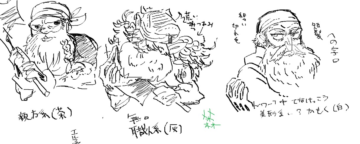 ファンタジー系のキャラクター描きます ひげもじゃのおじさんやマッチョなど、ややニッチなキャラも。 イメージ4