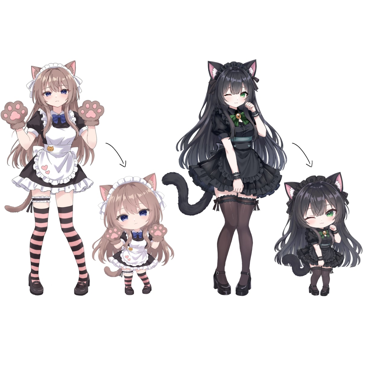 デフォルメキャラ制作いたします 創作活動、グッズ等に使える可愛いキャラをご提供 イメージ2