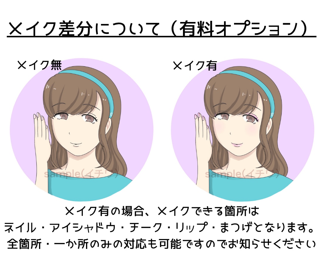 即日対応◎メイクもできちゃうイラスト作成します 美容好きならではの視点からおしゃれなアイコン制作します！ イメージ4