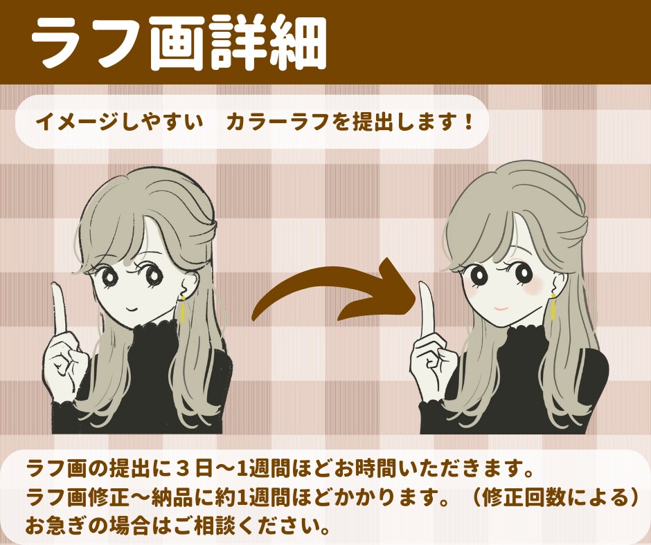すぐ使える表情差分5点セットかきます あなたの魅力的な属人性をお手伝いします！ イメージ7