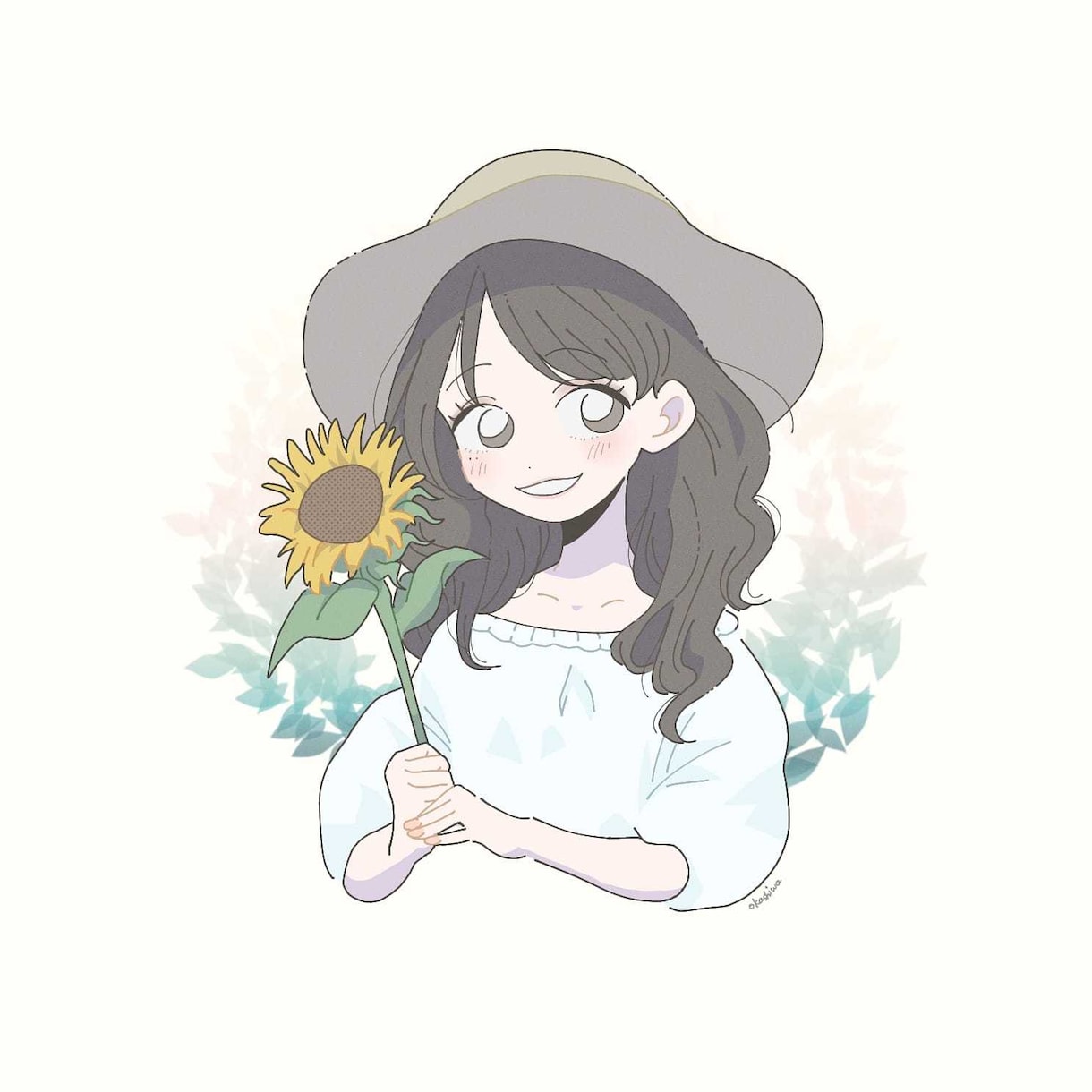 かわいいアイコン描きます 女の子らしいイラスト！SNSにどうぞ イメージ1