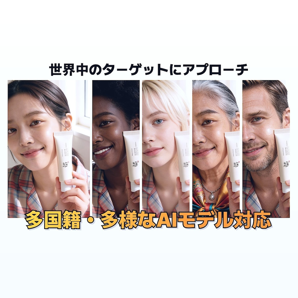 多彩なAIモデル！多言語でUGC動画を制作ます 様々な人種・多言語に対応！実写レベルのAIモデルがPR イメージ2