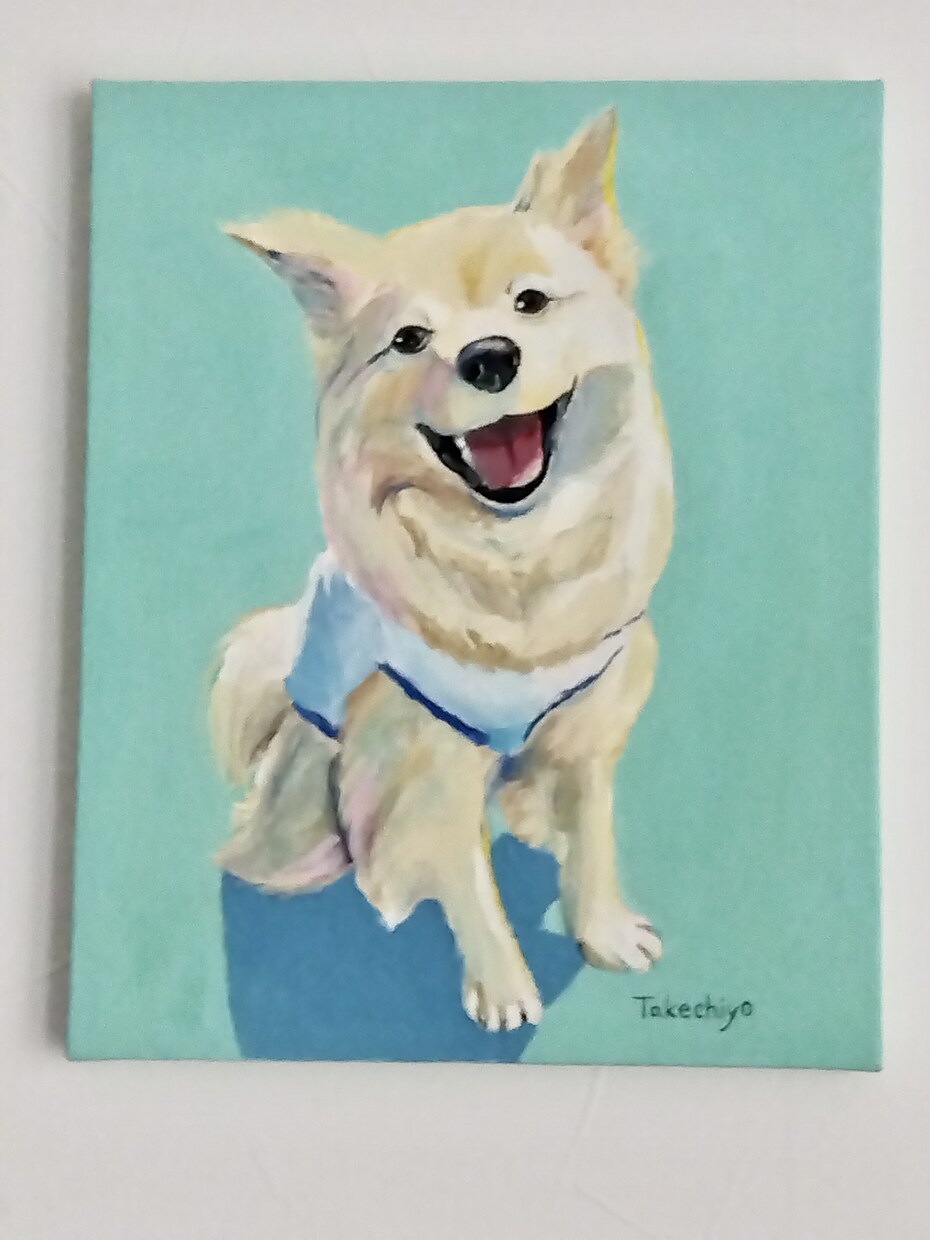 可愛いペットをキャンバスにアクリル絵の具で描きます 大切な家族との思い出を形にしませんか？プレゼントや記念にぜひ イメージ10