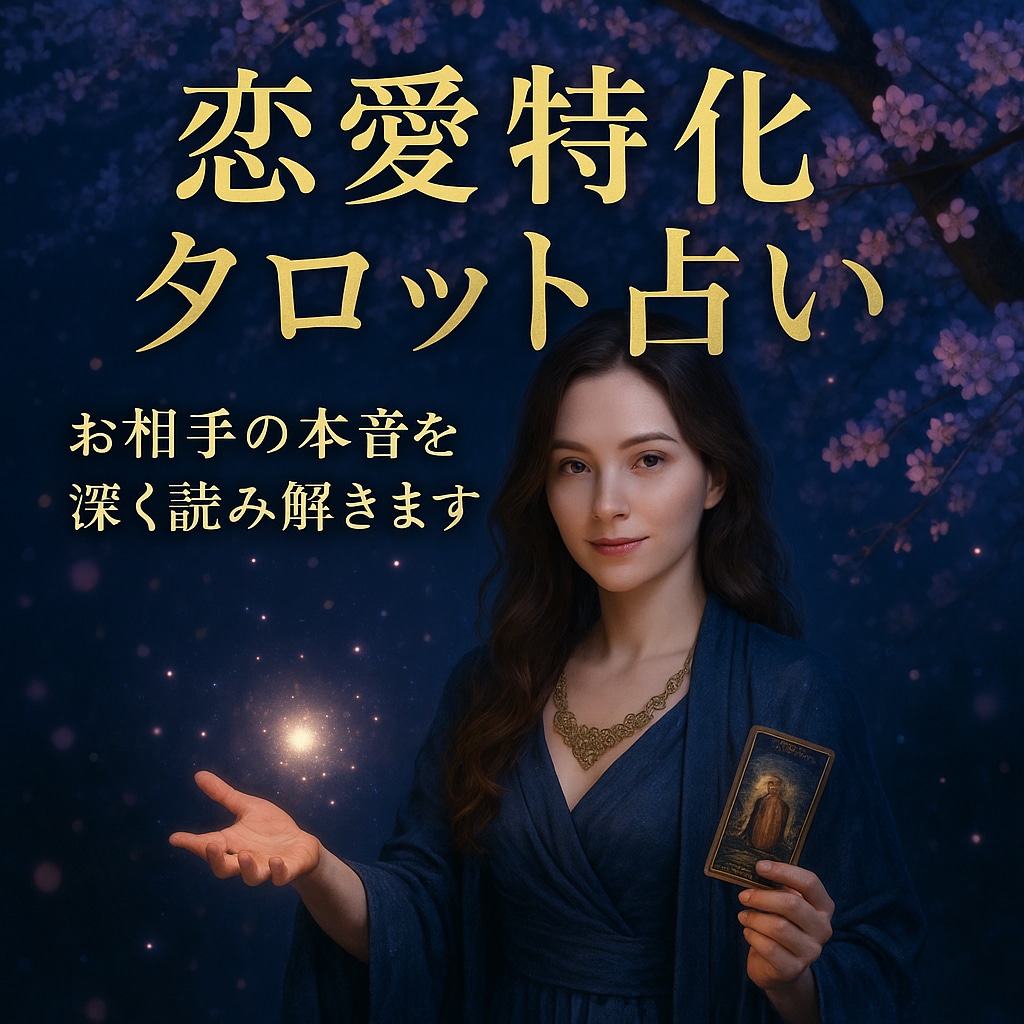 本気のタロット✩.相性・気持ち・未来を深掘りします 「片想い・復縁・結婚…恋の行方をタロットで占います」 イメージ1
